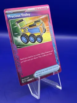 Precious Trolley SV08: Surging Sparks #185 (2024) ACE SPEC Rare Holo NM Pokemon - Image 2