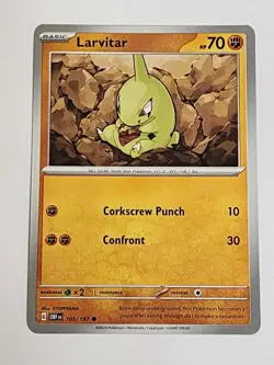 Larvitar - 105/197 - Common - Obsidian Flames - Pokemon - NM/M - Image 1