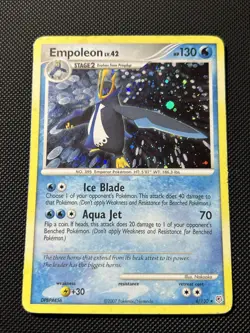 Pokemon: Empoleon #4/130 Diamond & Pearl Holo Rare 2007 Vintage - NM - E116 - Image 1