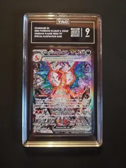 Mint Pokemon Charizard Ex 223/197☆☆ Obsidian Flames Holo TAG 9 Score 931 - Image 1