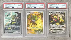 💎 PSA 10 Sequential 💎 HAXORUS AXEW FRAXURE 2025 BLK EN-BLACK BOLT Pokemon TCG - Image 1