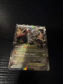Pokemon TCG Tyrantrum EX XY Black Star Promos Holo Card XY70 - Image 2