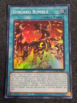 Yugioh! Synchro Rumble - AGOV-EN060 - Super Rare - 1st Edition LP - Image 1