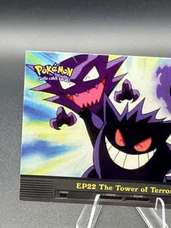 EP22 THE TOWER OF TERROR - BLUE LOGO - NON-HOLO - TOPPS POKEMON TV CARD NM - Image 2