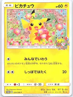 Pikachu 224/SM-P Japanese SM-P: Sun & Moon Promos - Pokemon Card - NM - Image 1