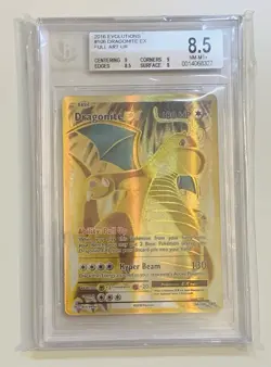 2016 Pokemon Dragonite EX Full Art #106 XY Evolutions BGS 8.5 Graded Card - Image 1