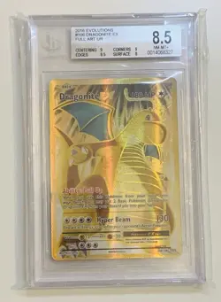 2016 Pokemon Dragonite EX Full Art #106 XY Evolutions BGS 8.5 Graded Card - Image 4
