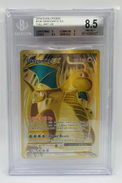 2016 Pokemon Dragonite EX Full Art #106 XY Evolutions BGS 8.5 Graded Card - Image 5