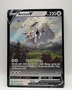 Arceus V PROMO Black Star NEAR MINT SWSH 204 Pokemon 2022 figure collection Card - Image 1