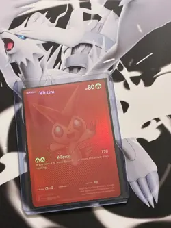 Victini 171/086 SV Black Bolt English Holo Fire Mythical Pokemon Card 2025 NM/M - Image 1
