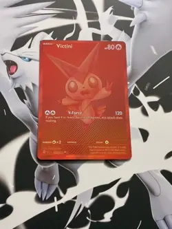 Victini 171/086 SV Black Bolt English Holo Fire Mythical Pokemon Card 2025 NM/M - Image 2