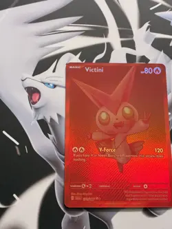 Victini 171/086 SV Black Bolt English Holo Fire Mythical Pokemon Card 2025 NM/M - Image 3