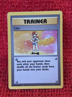 Lass - 75/102 - Pokemon Base Set Unlimited Rare Card WOTC MP - Image 1