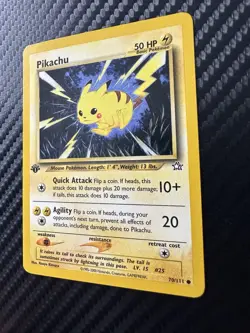 Pokemon TCG Neo Genesis 1st Edition Pikachu Card 70/111 Excellent Condition - Image 3