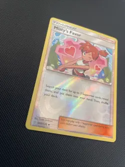 2019 Pokemon Card Misty's Favor REVERSE HOLO card Unified Minds 202/236 -NM - Image 2