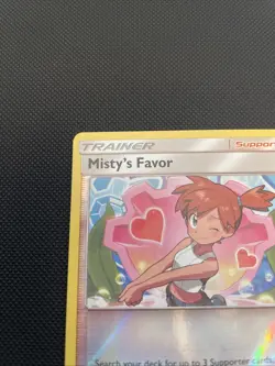 2019 Pokemon Card Misty's Favor REVERSE HOLO card Unified Minds 202/236 -NM - Image 4