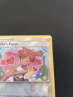 2019 Pokemon Card Misty's Favor REVERSE HOLO card Unified Minds 202/236 -NM - Image 5