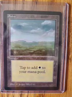 Magic The Gathering BETA Lot of Four (4) PLAINS Land Cards SEE PHOTOS AND READ - Image 3