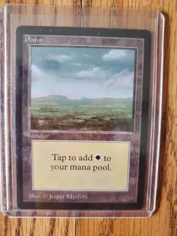 Magic The Gathering BETA Lot of Four (4) PLAINS Land Cards SEE PHOTOS AND READ - Image 5