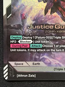 Gundam Card Game Newtype Rising Justice Gundam GD01-066 LR - Image 2