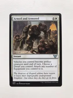 Armed and Armored MTG Magic the Gathering Card NM Near Mint NEC - Image 1