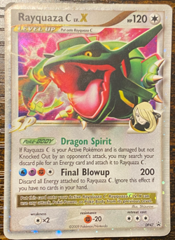 Rayquaza C Lv.X DP47 Black Star Promo Diamond & Pearl Holo Rare Pokemon Card PL! - Image 1