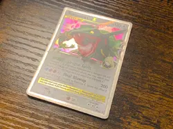 Rayquaza C Lv.X DP47 Black Star Promo Diamond & Pearl Holo Rare Pokemon Card PL! - Image 4