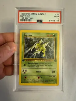 1999 Pokemon 1st Edition 2 Card Lot Scyther Electrode - Jungle Set - PSA 9 MINT! - Image 5