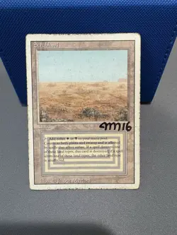 Scrubland Revised Edition Magic: The Gathering Card - Signed by artist! - Image 1