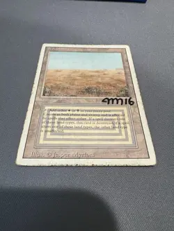 Scrubland Revised Edition Magic: The Gathering Card - Signed by artist! - Image 3