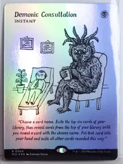 Demonic Consultation [New, Near Mint] *Foil* {An Encyclopedia of Magic SLD} - Image 1