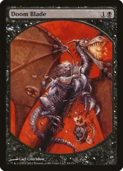 Doom Blade - Promo Magic Player Rewards 2011 LP MTG - Image 1