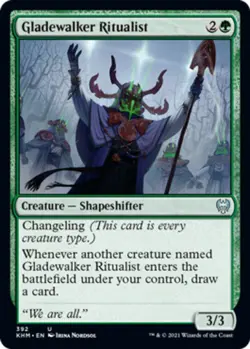 4x Gladewalker Ritualist ~ Near Mint Kaldheim MTG Magic x4 4 UltimateMTG Playset - Image 1