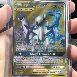 Pokemon - Arceus & Dialga & Palkia GX - Cosmic Eclipse - Full Art - 220/236 - NM - Image 1