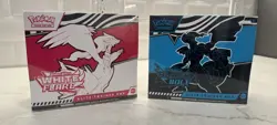 Pokemon Black Bolt and White Flare Elite Trainer Box ETB Set of 2 ships ASAP - Image 1