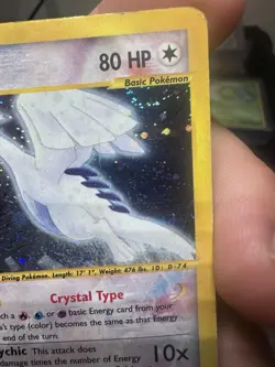 Pokemon Crystal Lugia 149/147 Aquapolis Damaged - Image 2