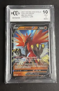 Galarian Zapdos V - 080/198 - Chilling Reign - Pokemon TCG - BCCG 10 - Image 1