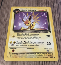 Dark Jolteon 38/82 Team Rocket Non Holo Pokemon TCG - Image 1