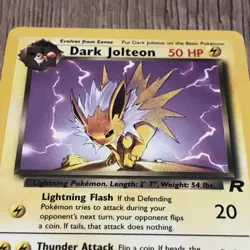 Dark Jolteon 38/82 Team Rocket Non Holo Pokemon TCG - Image 2