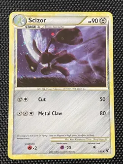 Scizor 7/90 - Holo Rare HGSS Undaunted Pokemon TCG LP/NP - Image 1