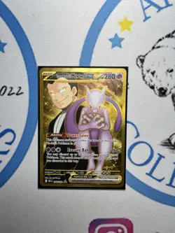 Pokemon Mewtwo EX Team Rockets 240/182 Gold Rare 2025 TCG Destined Rivals - Image 1