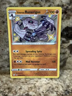 Galarian Runerigus SV066/SV122 Shiny Vault Holo Pokemon 2021 Shining Fates - NM - Image 1