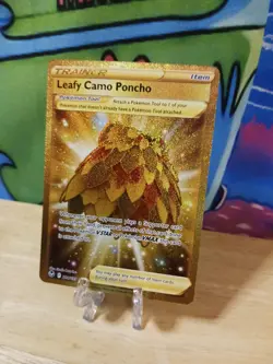 Pokemon TCG Leafy Camo Poncho Silver Tempest 214/195 Holo Secret Rare NM/MINT - Image 2