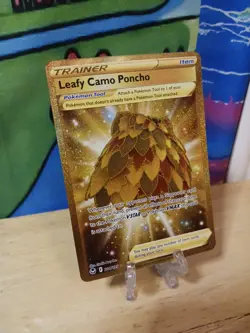Pokemon TCG Leafy Camo Poncho Silver Tempest 214/195 Holo Secret Rare NM/MINT - Image 3