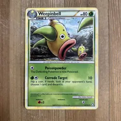 Pokemon TCG Weepinbell HS-Triumphant 53/102 Regular Uncommon MP - Image 1