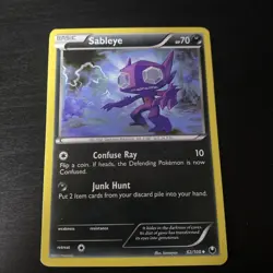 Pokemon 2012 Moderate Play Sableye Dark Explorers 62/108 Card - Image 1