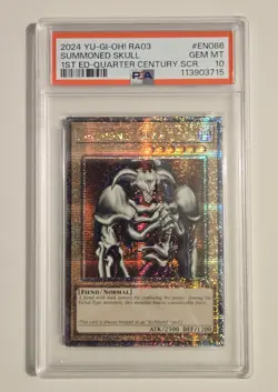 2024 YU-GI-OH! QUARTER CENTURY BONANZA Summoned Skull RA03-EN086 QCSR PSA 10 - Image 1