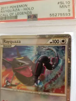 PSA 9 RAYQUAZA SL10 Shiny Secret Rare HGSS Call of Legends Pokemon Card Mint - Image 5