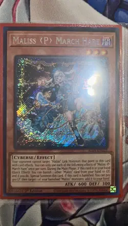 Maliss P March Hare ALIN-EN023 Secret Rare Yugioh Card 1st Edition Mint - Image 1