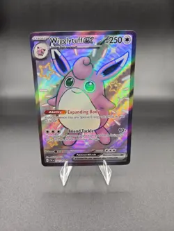 Pokemon Card TCG - Wigglytuff ex 222/091 Shiny Ultra Rare Paldean Fates NM - Image 1